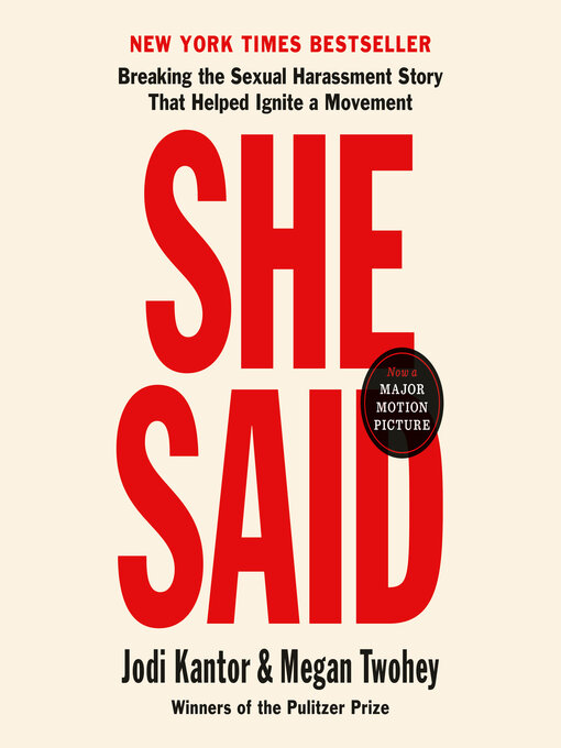 Title details for She Said by Jodi Kantor - Available